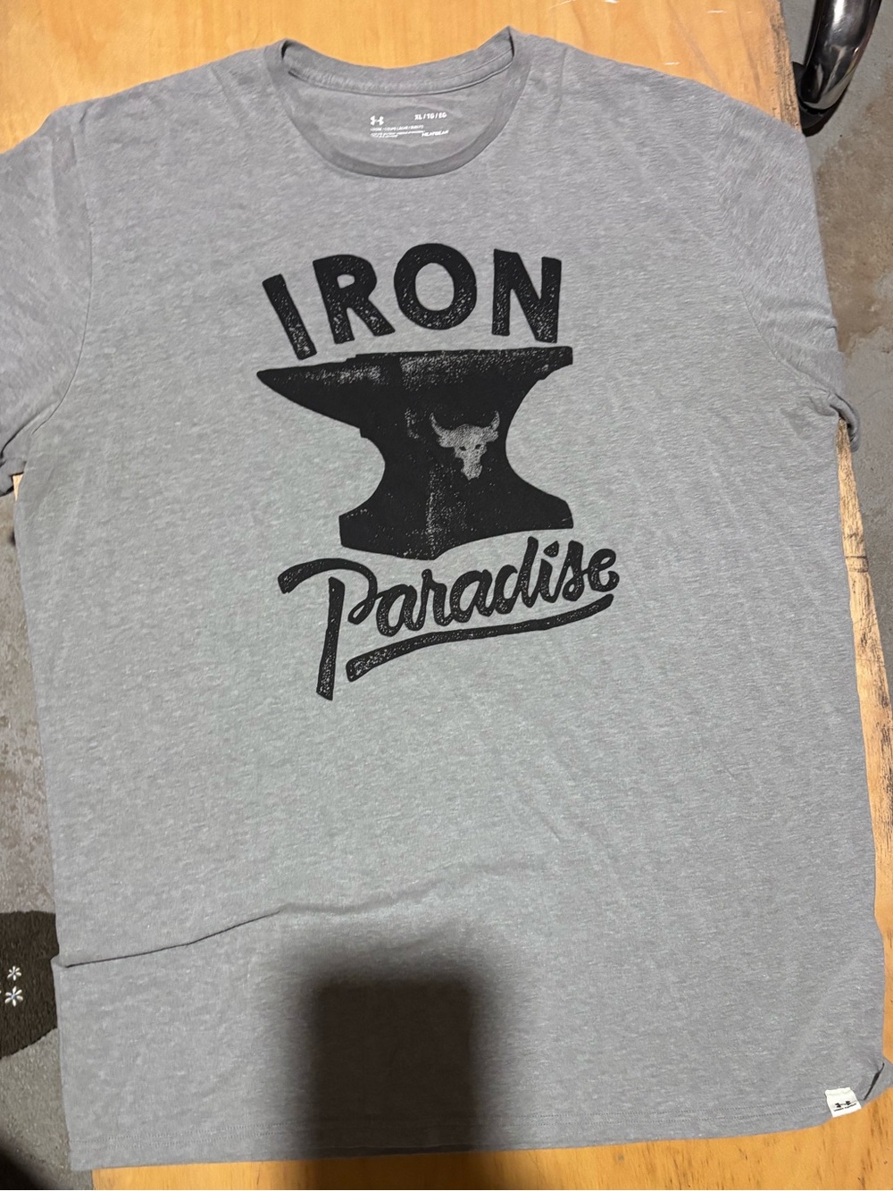 Under Armour Gray 'Iron Paradise' Anvil Graphic Tee